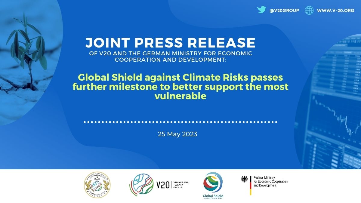Global Shield against Climate Risks passes further milestone to better  support the most vulnerable - V20: The Vulnerable Twenty Group